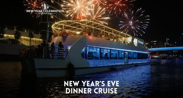 Book New Year’s Eve Dinner Cruise 2026-27 luxury cruise night view